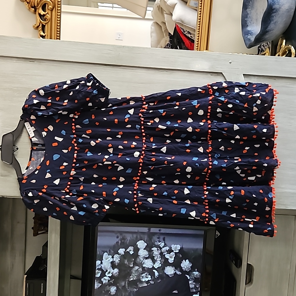 THML size Small Red White and Blue Puff Dress